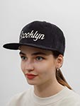 Бейсболка HOOD арт. 103-SWC002-NY020-BK Brooklyn Cord (черный / белый)